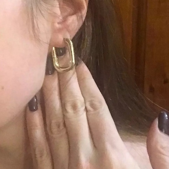 Gold plated Hoop Earrings - Picture 8 of 10